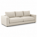 Modernes 3-Sitzer-Sofa aus Webstoff in Beige, 230 x 95 x 85 cm
